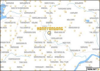 map of Mannyŏn-dong