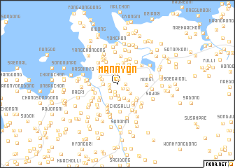 map of Mannyŏn