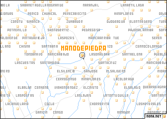 map of Mano de Piedra