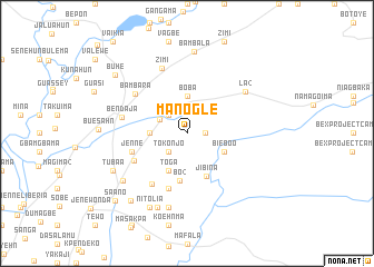 map of Manogle