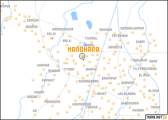 map of Manohara