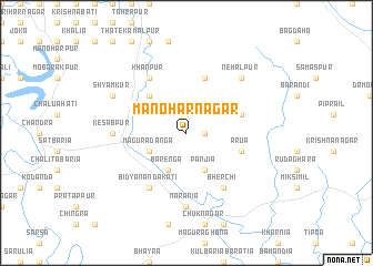 map of Manoharnagar