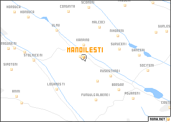 map of (( Manoileşti ))