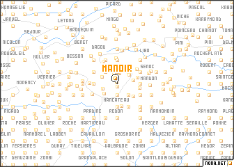 map of Manoir