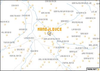 map of Manojlovce