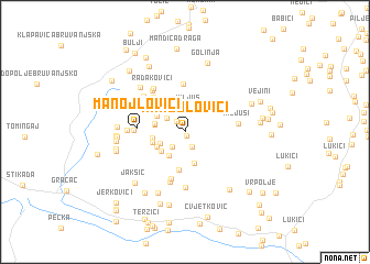 map of Manojlovići