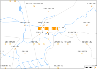 map of Manokwane