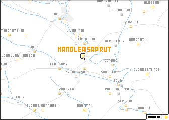 map of Manoleasa-Prut