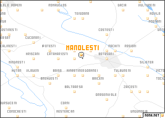 map of Manoleşti