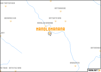 map of Manolomanana