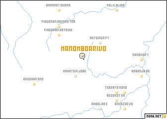map of Manomboarivo
