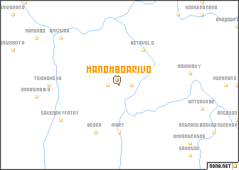 map of Manomboarivo