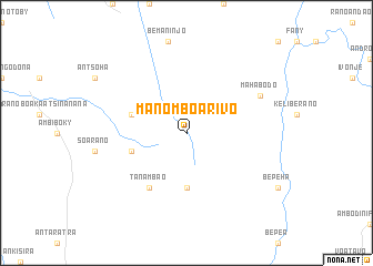 map of Manomboarivo