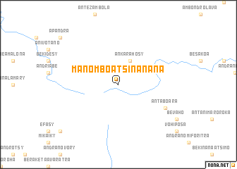 map of Manombo Atsinanana