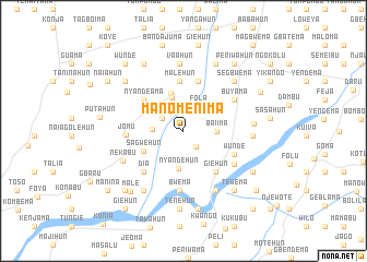 map of Manomenima