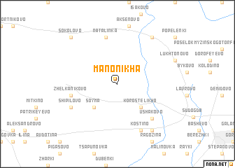 map of Manonikha