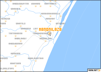 map of Manonilaza