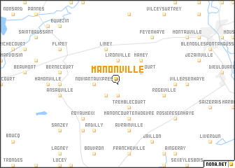 map of Manonville