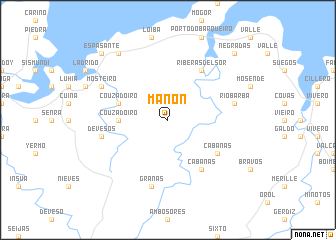 map of Mañón