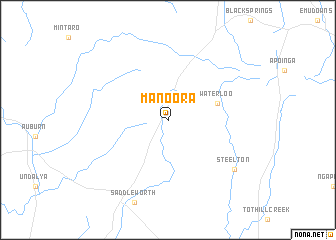 map of Manoora