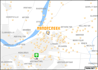 map of Manor Creek