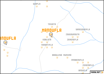 map of Manoufla