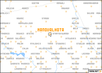 map of Manova Lhota