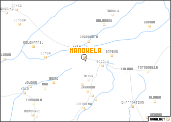 map of Manowela
