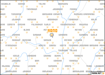 map of Mano