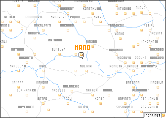 map of Mano