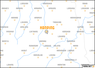 map of Mān Ping