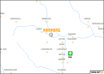 map of Mān Pong