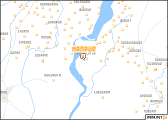 map of Mānpur