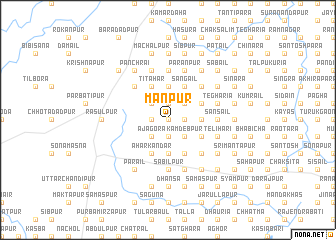 map of Mānpur