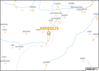 map of Manqueze