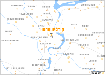 map of Manqūr ‘Atīq