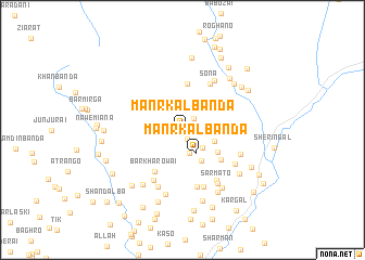 map of Manrkal Bānda