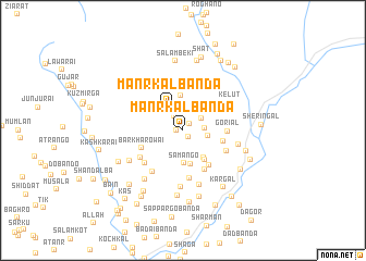 map of Manrkal Bānda