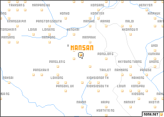 map of Mānsān