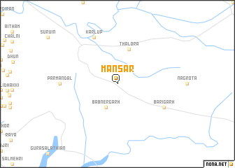 map of Mānsar