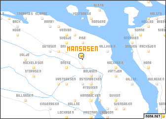 map of Månsåsen