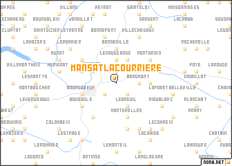 map of Mansat-la-Courrière