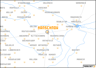 map of Manschnow