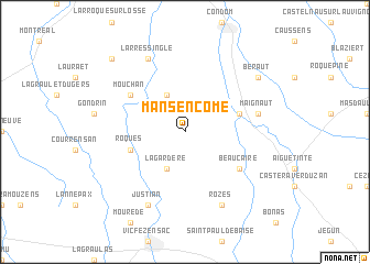 map of Mansencôme