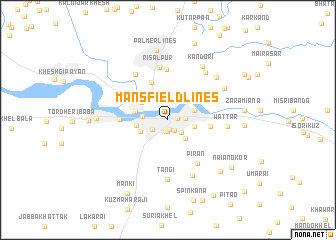 map of Mansfield Lines