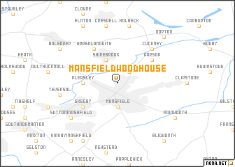 map of Mansfield Woodhouse