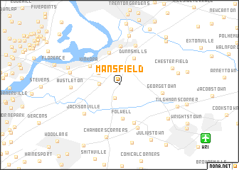 map of Mansfield