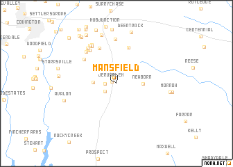 map of Mansfield