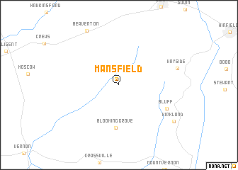 map of Mansfield