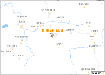 map of Mansfield